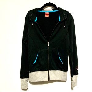 Nike Women’s N7 Zip Up Hoodie- Black, Gray & Blue